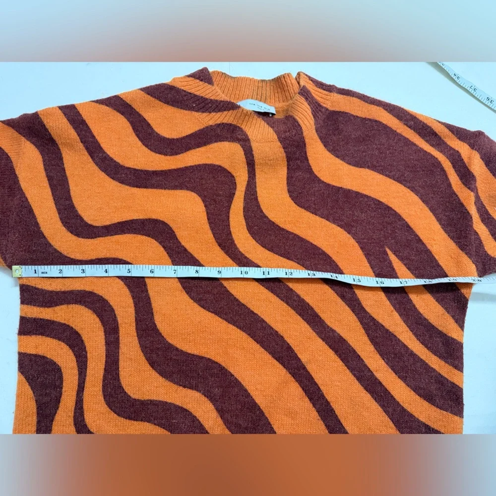 Zara - Jacquard Psychedelic Knit Wool Blend Sweater - Picture 11 of 13
